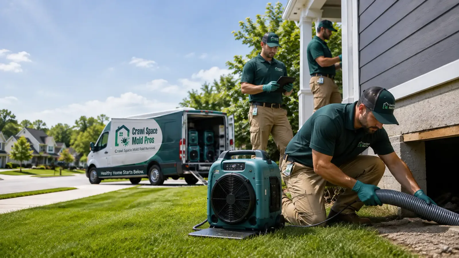 Crawl Space Mold Removal in Newman, CA